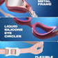 ZIONOR G1 Nava Super Anti-Fog Unisex Swim Goggles Mirror/Bright Smoke Lens