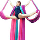 DASKING Aerial Silks Starter Kit - Durable 11Yards of Aerial Yoga Hammock with Hardware, Aerial Swing for Acrobatic Flying Yoga & All Levels (Aerial Rigging Point Up to 14ft)