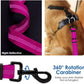 SlowTon Dog Seat Belt, Adjustable Dog Safety Belt Leash, 2 in 1 Latch Bar Attachment Dog Car Seatbelt with Elastic Nylon Bungee Buffer, Reflective Nylon Belt Tether (FU)