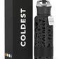 Coldest Insulated Water Bottle with Straw Lid - Stainless Steel Metal Insulated Bottle for Men & Women (Black Leopard, 32 oz)