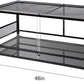 REPTI ZOO 67Gallon Reptile Large Terrarium Upgrade Glass Front Opening Tank Sliding Door with Screen Ventilation Reptile Terrarium About 48" x 18" x 18"(Knock-Down)