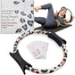 Pilates Ring Fitness Circle for Women – 12" Magic Circle Pilates Equipment Tool with Exercise Guide - Leopard Print