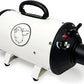 Flying Pig High Velocity Dog Pet Grooming Dryer w/Heater (Flying One, White w/Black Logo)