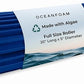 Oceanfoam Tidal Roller - Royal Blue - Muscle Massage Foam Roller for Back Pain & Stretching - Firm and Ergonomic Wide Wave Textured - Yoga, Athletics, & Wellness - Full Size, 20" x 5"