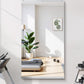 Home Gym Mirror - 55x30 Inch, 1PCS Frameless Tempered Glass Full Body Mirror for Wall Mount - Ideal for Yoga, Workout, Bedroom, Dance Studio (Silver)