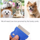 2 Pcs Cat Combs Dogs Grooming Combs Tear Stain Remover, Effectively Removes Crust, Loose Hair, Eye Stain on Pet(Random Color)