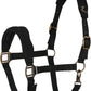 HORZE Graz Fleece Padded Halter - Black - Warmblood