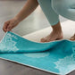Yoga Design LAB | The Hand Towel | Premium Non Slip Hand Towel | Designed in Bali | Colorful Eco Printed + Quick Dry + Soft | Hot Yoga, Bikram, Ashtanga, Sport, Barre, Travel (Mandala Turquoise)