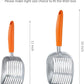 WePet Cat Litter Scoop, Aluminum Alloy Sifter, Kitty Metal Scooper, Deep Shovel, Long Handle, Poop Sifting, Kitten Pooper Lifter, Durable, Heavy Duty, for Litter Box