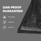GORILLA SUPPLY Dog Poop Waste Bags with Dispenser and Leash Tie, 9" x 13", Black, 1000 Count
