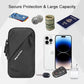 Phone Holder Arm Bands, Small Crossbody Shoulder Holsters Bag with Arm Band, Fits iPhone and All Cell Phones, Use for Running, Walking, Hiking & Biking (Plus Size,Black)