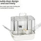 Bird Carrier Travel Cage, Durable Portable Stainless Steel Birdcage with Bird Perch & Feeding Bowl for Parrots Canaries Budgies Lovebirds Conures Cockatiels (Small White)