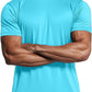 Zengjo Athletic Shirts for Men Short Sleeve Quick Dry Workout Running Gym Sport Exercise Tee Moisture Wicking