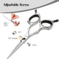 Dog Grooming Scissors 5 inch Small Straight Scissors Super Light Professional 440C Stainless Steel Pet Shears for Trimming Face and Paws Nose Ear Easy Use.