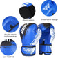 2-in-1 Boxing Gloves and Punching Mitts Set for Kids Youth,6 oz Kids Boxing Gloves and Boxing Pads,Boxing Training Equipment for Punching Bag,Kickboxing,Gift for Boys and Girls