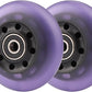 2-Pack 76mm PU Caster Board Replacement Wheel Set 90A Compatible with Razor RipStik Classic Air, DLX G Ripsurf (Purple)