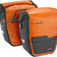 Ibera Panniers Bike Bags 30L (Pair) - Waterproof & with Quick Release/Clip-On System - Bike Saddle Bags For Rear Rack with Rain Cover & 19.8 lbs Capacity - Saddle Bag Bicycle Fits Most Racks (Orange)