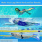 Gintenco Swim Fins, Kids Swim Training Fins for Lap Swimming, Travel Size Flippers with Mesh Bag, Silicone Swimming Fins for Kids Teens Adults Women Men