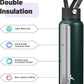 40oz Insulated Water Bottle Stainless Steel Sport Bottles with 3 Lids,Army Green