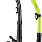 Aegend Dry Snorkel, Dive Mask Easy-Breath Free Diving Snorkel for Snorkeling Scuba Diving Freediving Swimming, with Top Dry Valve and Food-Grade Silicone Mouthpiece