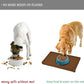 Waterproof Pet Feeding Mat with High Raised Edges, Heavier and Thicker Placemats for Cat Dog Water Bowl with BPA Free, Dogs Cats Food Mats for Messy Drinkers to Prevent Spill and Protect Floors
