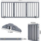 Freestanding Wooden Dog Gate - 24 Inch Tall, Support Feet, Step Over, Indoor