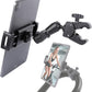 Spin Bike Tablet Holder for iPad, Phone Holder Stand Exercise Bike Handlebar Mount for Treadmill Stationary Bicycle Elliptical Spin Bike Stroller Mic Stand, Compatible with iPad, iPhone (4.7-13")