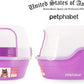 Covered Litter Box, Jumbo Hooded Cat Litter Box Holds Up to Two Small Cats Simultaneously,Extra Large Purple by Petphabet
