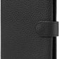 RFID Slim Passport Holder for Man & Women, Compact Leather Passport Wallet with Card Holders SIM Slots, Zippered Coins Pocket and Cash Holder Travel Passport Cover Case, Black