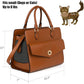Stylish Pet Carrier Purse Leather Bag for Small Dogs Cats Puppy,Airline Approved Soft-Sided Carriers