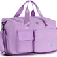 FIORETTO Women's Gym Duffle Bag with Shoes Compartment, 37L Capacity, Ideal for Travel, Gym, Sports, Duffel, Weekender