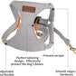 Puppytie No Pull Dog Harness with Multifunction Dog Leash,Soft Adjustable No Choke Escape Proof Pet Harness Vest for Medium Dogs or Large Dogs,Silver Grey,M