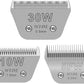 3PCS Wide Blades for Dog Grooming Blades Compatible with Andis,Oster A5,Wahl km10 Dog Clippers Stainless Steel Blades Blades for Animal Dog,Cat,Horse,Silver Size #10W+30W+5FW