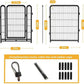 Outdoor Dog Playpen 40inch 14 Panels, Puppy Playpen Indoors, Metal Dog Pen Heavy Duty Pet Puppy Exercise Pen for Rv Camping Garden Yard, Wide Door Low Threshold Pet Fence Total 31 Ft(L)