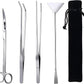 15in Aquascaping Tools, 4 in 1 Long Aquarium Tweezers Scissors Spatula, Stainless Steel Aquatic Plants Aquascaping Tools Set for Fish Starter Kits, Aquariums Tank and Terrarium