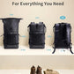 ECOHUB Waterproof Backpack for Women Men, 30L Roll-Top Closure Heavy Duty Dry Bag for Travel with IPX8 Waterproof Phone Case