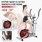 Dripex Elliptical Exercise Machine, Hyper-Quiet Elliptical Machine for Home, Magnetic Elliptical Training Machines with 8-Level Resistance, 6KG Flywheel, LCD Monitor, Pulse Sensor