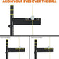 Dial In Golf Putting Alignment System – Master Alignment, Start Line & Impact | Eye, Stance & Putter Face Calibration | Compact Golf Aid w/High-Vis Sight Line String