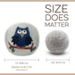 Fluff Ewes Wool Dryer Balls 6 Pack Premium New Zealand Wool Laundry Balls for Dryer, No Static Dryer Balls Laundry Reusable, XL Hedgehog Dryer Balls, Baby Dryer Balls for Dryers - Hedgehog and Homies