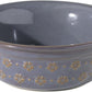 Ceramic 8.7inch Dog Bowl for Large Dog, Basic Food and Water Bowl for Replacement, Wide Opening Rounded Edge(Single Bowls, Reactived Glaze -Grey)