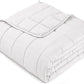 yescool Weighted Blanket for Adults (25 lbs, 88” x 104”, White) Cooling Heavy Blanket for Sleeping Perfect for 240-260 lbs, King Size Breathable Blanket with Premium Glass Bead