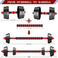 Adjustable-Dumbbells-Sets,Free Weights-Dumbbells Set of 2 Convertible To Barbell A Pair of Lightweight for Home Gym,Women and Men Equipment