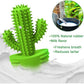Dog Chew Toys, Toothbrush Stick Teeth Cleaning Brush Dental for Small Medium Large Dog, Rubber Squeaky Toys for Aggressive Chewers Cactus Tough Toys