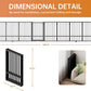 Full Metal Freestanding Dog Gate with Door, 32''Height Foldable Pet Dog Fence for Indoor & Outdoor, 8 Panels Extra Wide Free Standing TallDog Gates for Doorways,House,Stairs,Porch,Deck,Yard