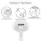 Spray Cat Pet Grooming Brush with Water Sprayer - Hair Removal Comb for Cats and Dogs, White Shedding and Bath Brush with Steam Release