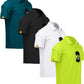ZITY 4 Pack Mens Polo Shirt Short Sleeve Sports Golf Tennis T-Shirt Athletic Collared Tactical Shirts