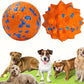 Tough Dog Toys for Aggressive Chewers & Teething Puppies, Bouncy Balls for Medium Dogs, Durable Pet Toys, Floating Dog Balls for Water Play (Orange-Blue-Set)
