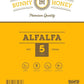 Bunny Honey Organic Alfalfa Hay for Guinea Pigs 12 lb Dim wt/5 lb High-Protein & Calcium, Supports Growth & Dental Health, Fresh & Nutritious