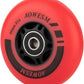 AOWESM Inline Skate Wheels 80mm 76mm 72mm 85a Outdoor Indoor Black Blue Red Roller Hockey Blades Replacement Wheels w/Bearings ABEC-9 and Floating Spacers (8-Pack)