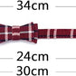 Puppy Collars for Small Dogs - StrawberryEC Adjustable Puppy Id Buckle Collar Leather. Cute Plaid Red Bowtie Dog Collar (Bow-Red)